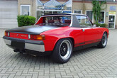 Rear bumper for Porsche 914-6 painted and chromed - made from fiberglass.