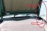Porsche 911 hood support - front