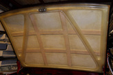 View from the inside of the 914 GT rear bonnet with balsa wood reinforcements