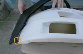 Frontstange / Stoßstange vorne für Porsche 911 (954) SC/RS aus GFK mit serienmäßiger 911 Turbo Frontspoilerlippe