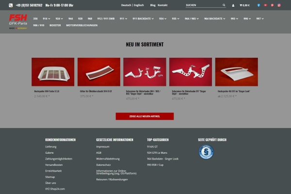 Online Shop Relaunch 2021 - FSH Online Shop Relaunch 2021