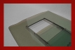 Kunststoff Türscheiben mit Schiebefenster 914 3 mm in grün getönt