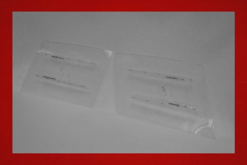 Lightweight door windows with sliders 914 5 mm clear