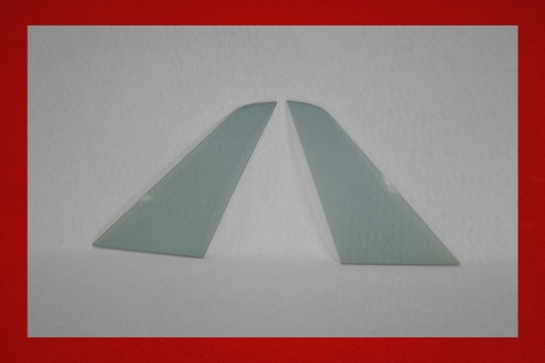 Kunststoff Dreiecksscheiben 911 / 964 / 993 (Coupe) 5 mm in blau getönt