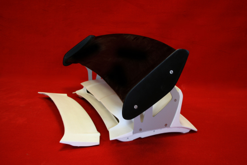 Rear Spoiler for 997 GT3 RS (MK2) - with fiberglass wing