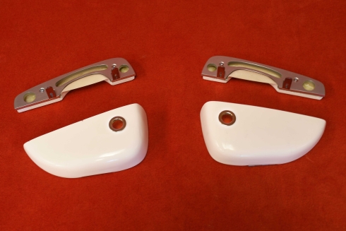 Türtaschen im Singer Style für 911 / 964 / 993 - farblos eloxiert