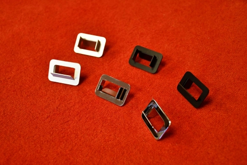 Backdate Türgurt Rosetten 911 / 964 / 993 Aluminium - silber/klar eloxiert