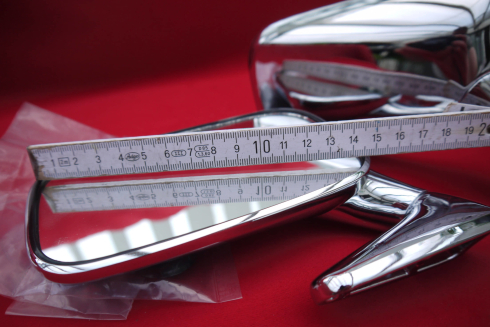 Spiegel (Satz r/l) für 911 2,7 RS Baujahr 72-73 schwarz