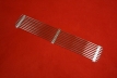 Aluminium grille for Singer look rear spoiler polished