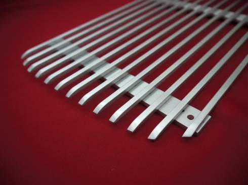 Lufteinlassgitter für Motorhaube / Spoiler und Entenbürzel - Aluminum gebürstet