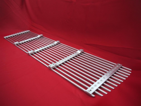 Lufteinlassgitter für Motorhaube / Spoiler und Entenbürzel - Aluminum gebürstet