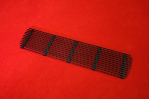 Lufteinlassgitter für Motorhaube / Spoiler und Entenbürzel - Aluminum schwarz gepulvert