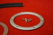 Fuel neck filler kit for 914 with screwable trim silver painted