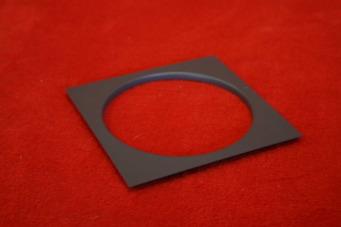 Fuel neck filler kit for 914 with welding plate silver painted