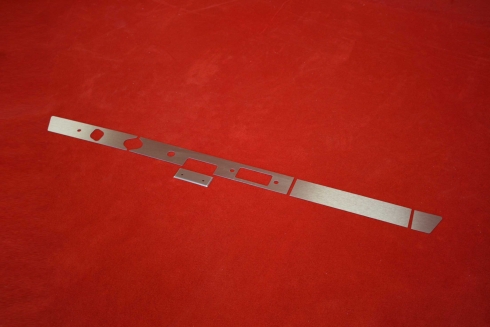 Dash trim kit (aluminium) 911 / 912 (1966) - LHD (without cutouts)