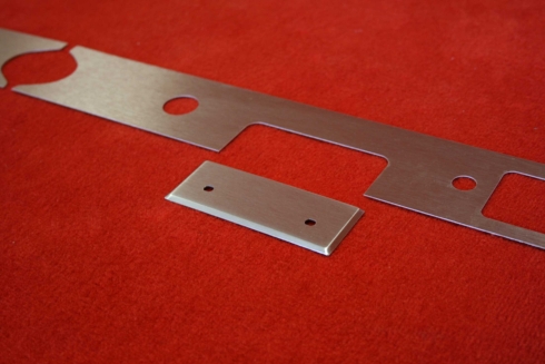Dash trim kit (aluminium) 911 / 912 (1966) - LHD (without cutouts)