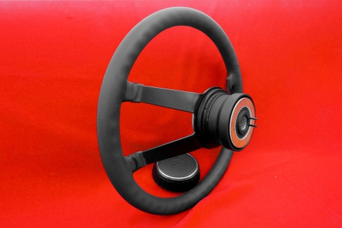 Singer Style steering wheel for 964 / 993 (1989-1993 without airbag) Ø380 mm R / RSR / ST / GT - hub FP short [39 mm]