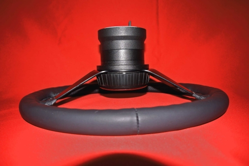 Singer Style Lenkrad für 964 (1989-1993 ohne Airbag) Ø380 mm R / RSR / ST / GT - Nabe FP kurz + Verlängerung [59 mm]