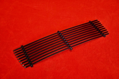 Aluminium grille for Singer look rear spoiler 964 black coated